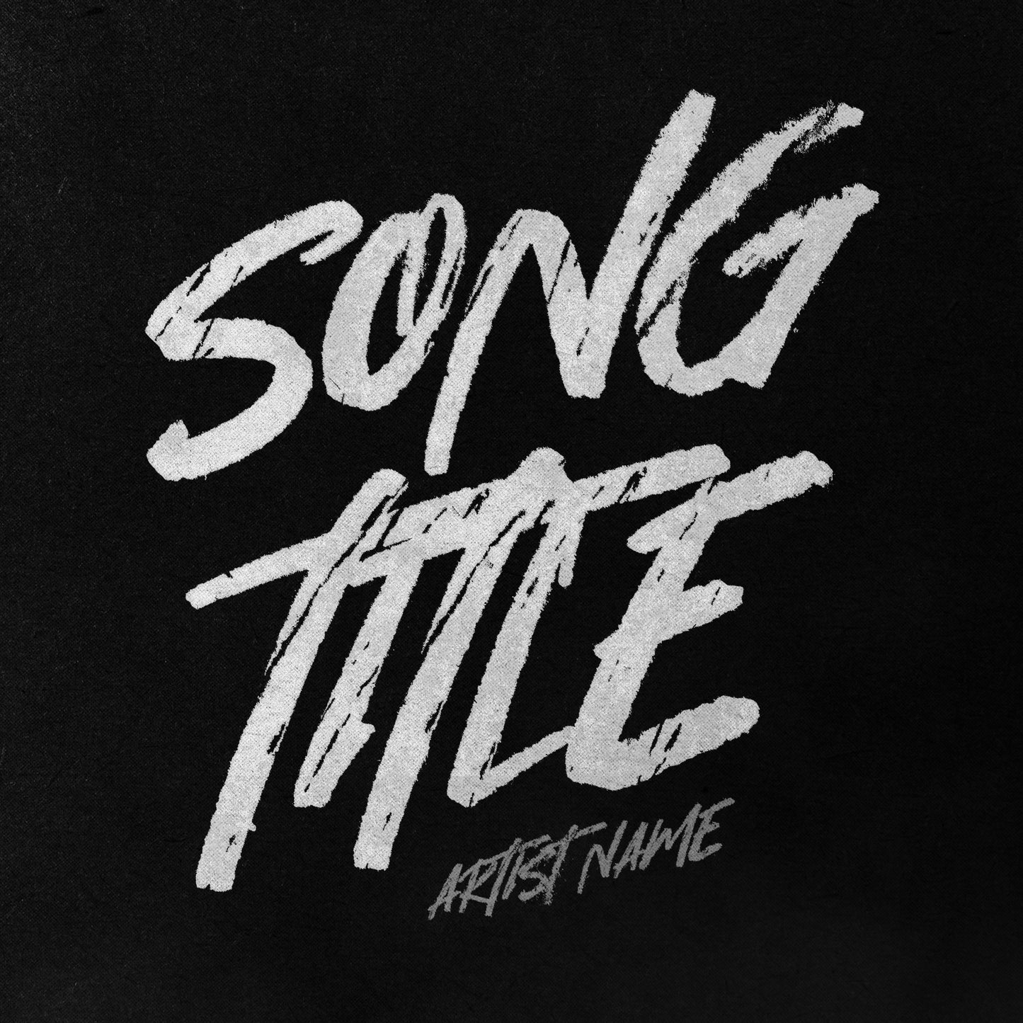 Bold raw cover art for a single