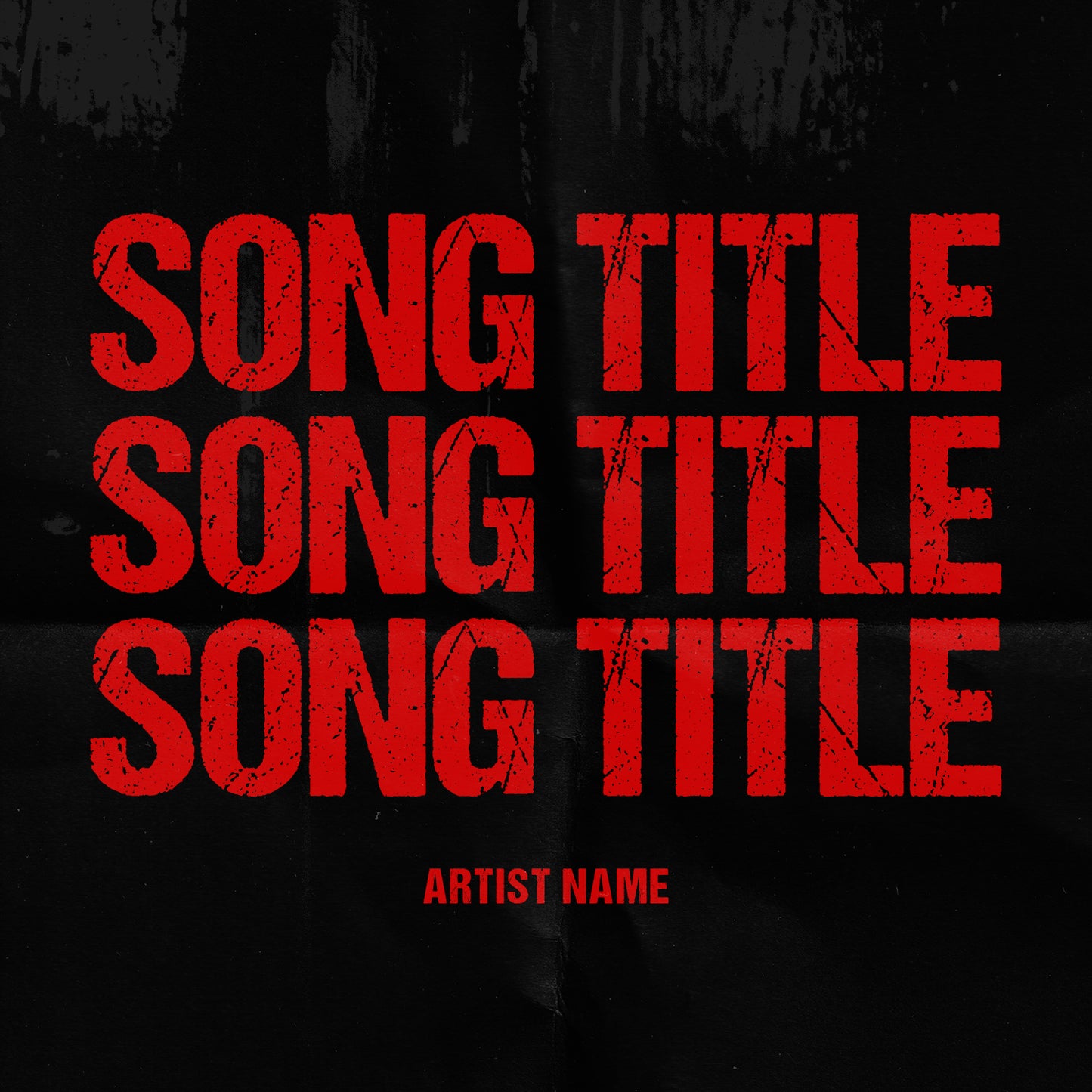 Bold red letters on black background cover art